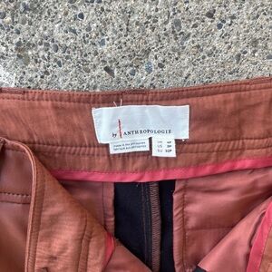 Anthropologie faux leather capris culloyes cropped size 0P
